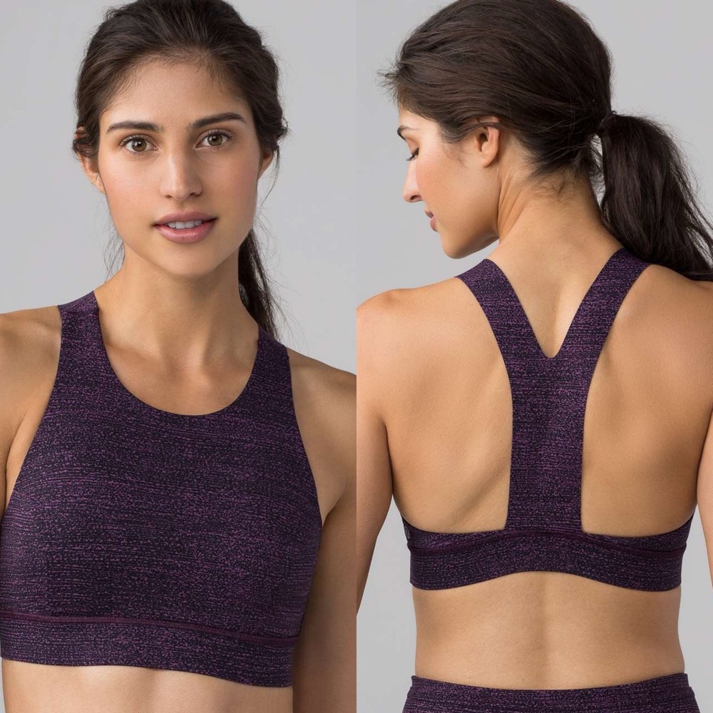 Lululemon Fast and Free bra in Mystic Purple Size 8